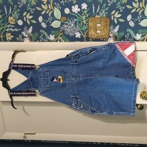 Vintage Mickey Overalls Shortalls